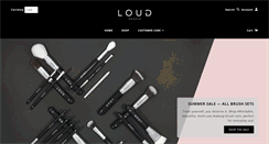 Desktop Screenshot of loudmakeup.com
