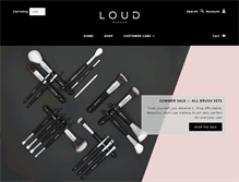 Tablet Screenshot of loudmakeup.com